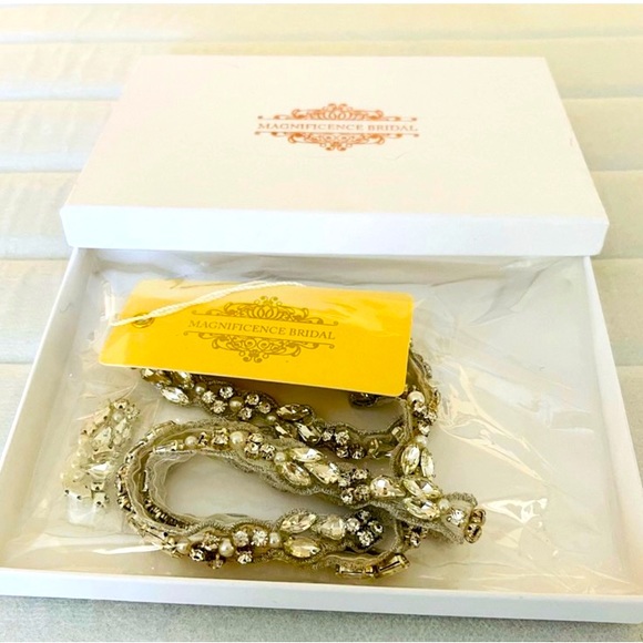 Magnificence thin bridal belt Betty - new with tag - Picture 2 of 2